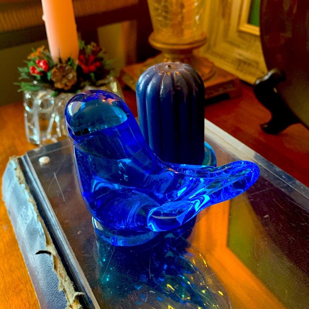 Bluebird of Happiness Blown Glass Vintage 1993